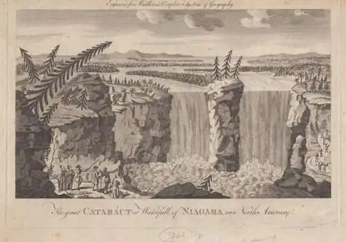 Kupferstich: The Great Cataract or Waterfall of Niagara... Middleton, 1778