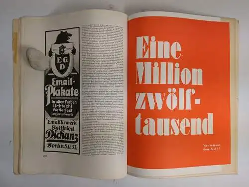 Die Reklame. 1. Juniheft 1927, Zeitschrift des Verbandes dt. Reklamefachleute