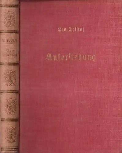 Buch: Auferstehung, Roman. Leo Tolstoi, Paul Franke Verlag, gebraucht, gut