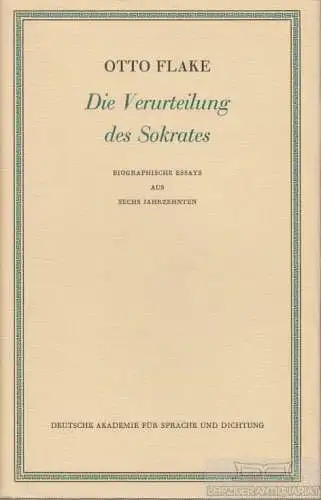 Buch: Die Verurteilung des Sokrates, Flake, Otto. 1970, Verlag Lambert Schneider