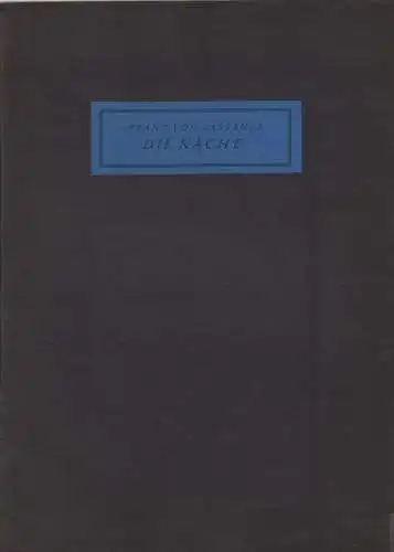 Buch: Die Nacht, von Lassaulx, Franz, 1925, gebraucht, sehr gut
