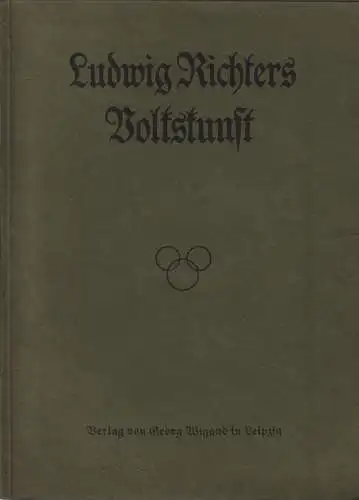Buch: Ludwig Richters Volkskunst, Budde, Karl, ca. 1900, gebraucht, gut