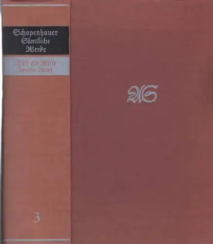 Buch: Sämtliche Werke, Schopenhauer, Arthur, 1972, Brockhaus Verlag 316435