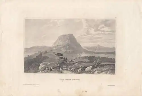 Der Berg Tabor. aus Meyers Universum, Stahlstich. Kunstgrafik, 1850