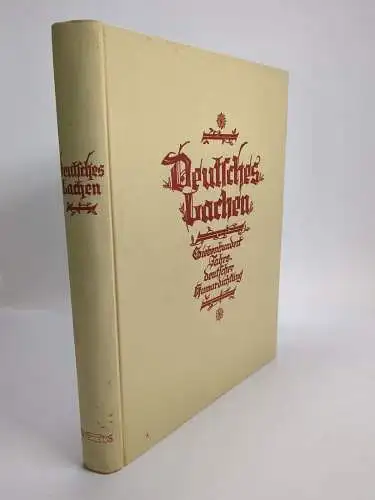 Buch: Deutsches Lachen, Hermann Siegfried Rehm, H. Fikentscher Verlag, Humor