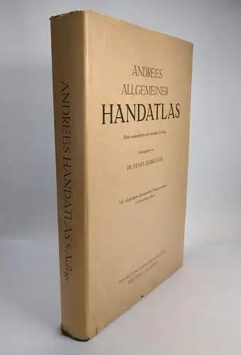 Buch: Andrees Allgemeiner Handatlas, Ernst Ambrosius, 1930, Velhagen & Klasing