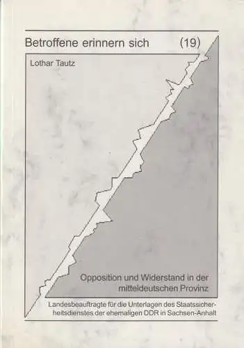 Buch: Betroffene erinnern sich 19: Opposition und Widerstand, Tautz, Lothar