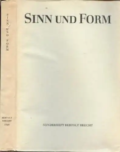 Sinn und Form. Beiträge zur Literatur, Huchel, Peter. 1949, Rütten & Loening