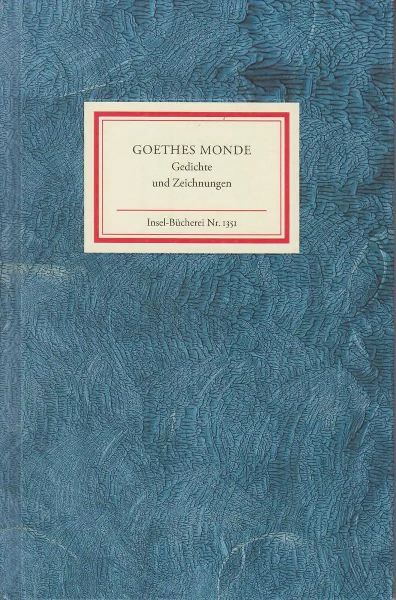 Insel-Bücherei 1351: Goethes Monde, 2012, Insel Verlag, gebraucht, gut