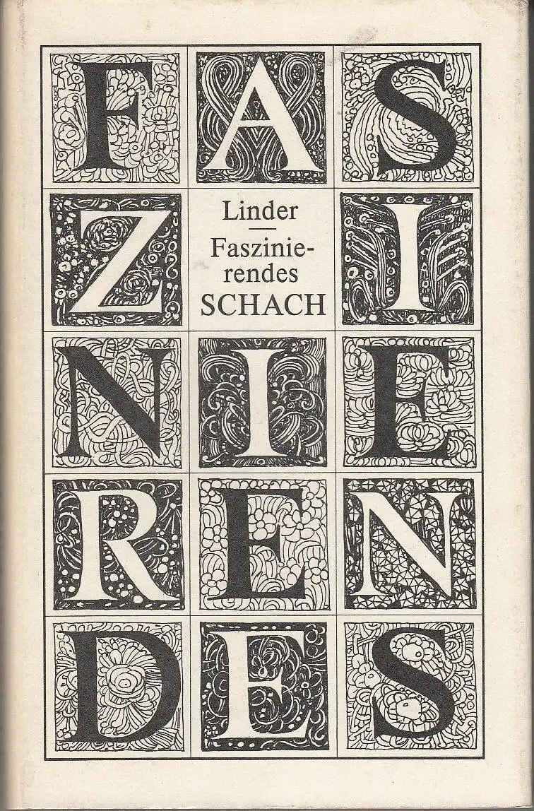 Buch: Faszinierendes Schach, Linder, Isaak M., 1986, Sportverlag, gebraucht, gut
