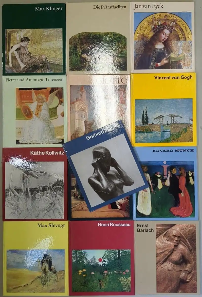 13 Bücher Welt der Kunst, Henschel: Klinger, Kollwitz, Van Goch, Barlach, Munch