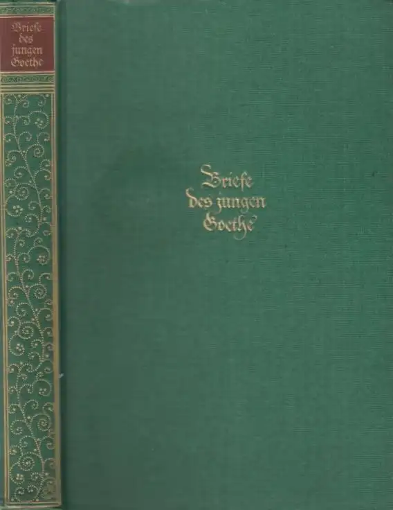 Buch: Die Briefe des jungen Goethe, Roethe, Gustav. 1925, Insel-Verlag