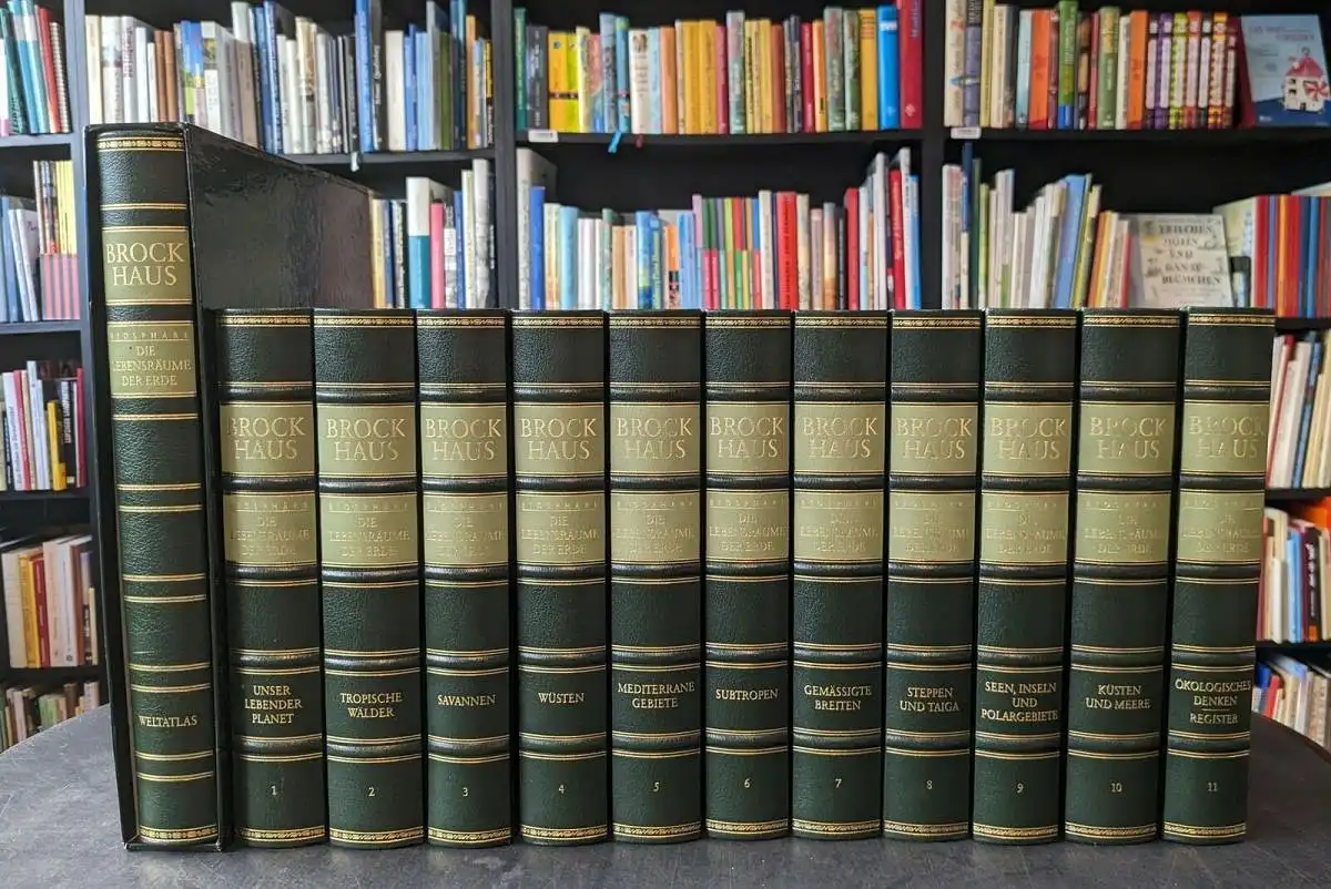 Brockhaus Biosphäre - Die Lebensräume der Erde + Weltatlas, 12 Bände, Brockhaus