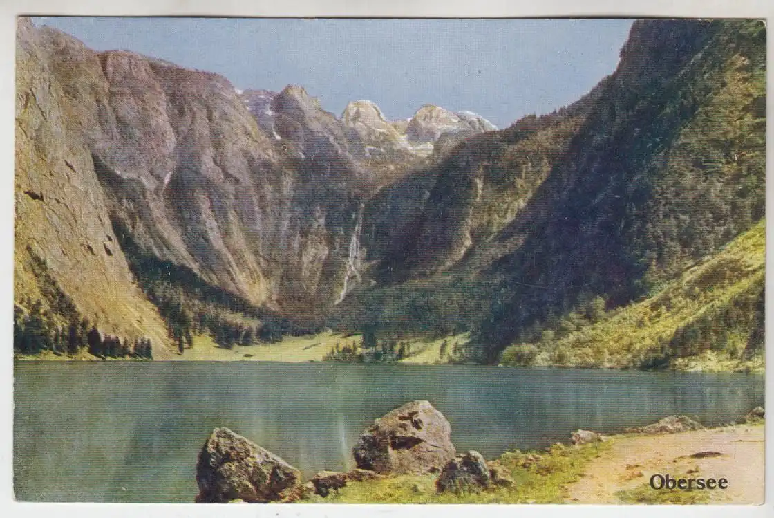 AK Obersee, ca. 1937, J. Huttegger, gelaufen, gebraucht, gut