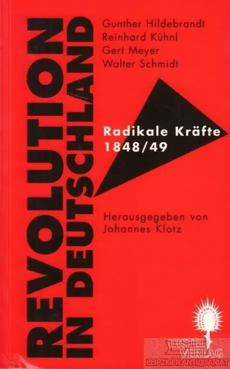 Buch: Revolution in Deutschland, Hildebrandt, Gunther / Kühnl, Reinhard u. a