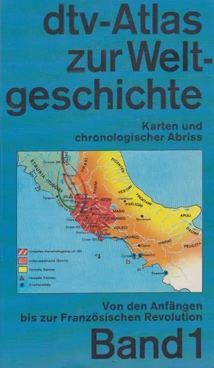 Buch: dtv-Atlas zur Weltgeschichte, Band 1. Kinder / Hilgemann, 1993, dtv
