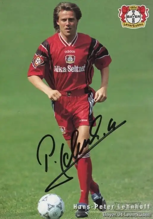Hans-Peter Lehnhoff Autogrammkarte. Signiert. Bayer 04 Leverkusen