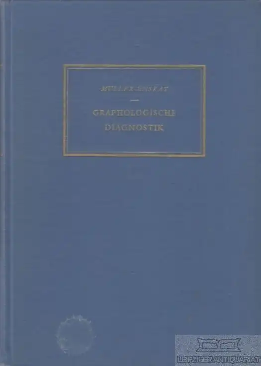 Buch: Graphologische Diagnostik, Müller, W. H. / Enskat, A. 1961, gebraucht, gut