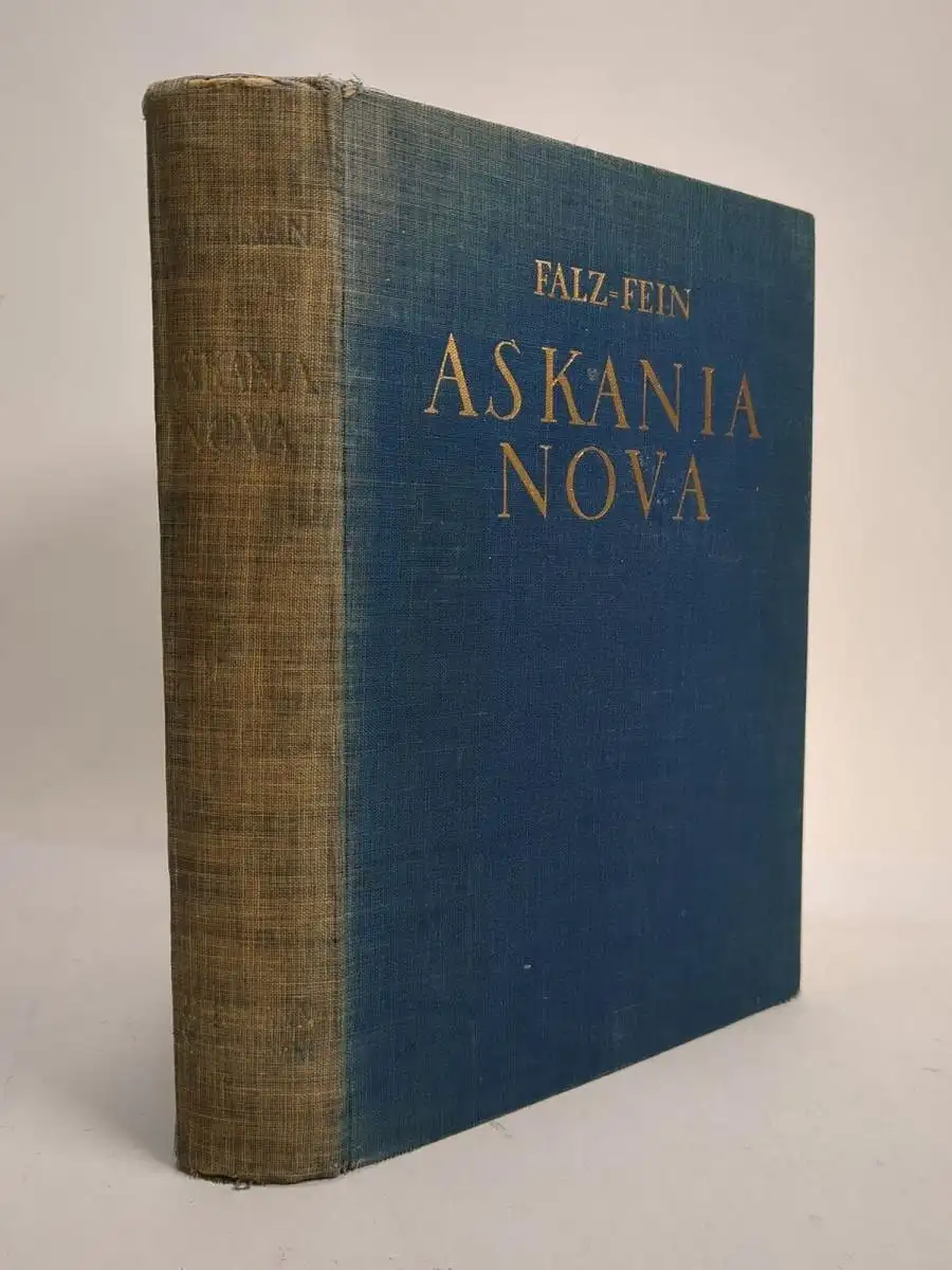 Buch: Askania Nova - Das Tierparadies, W. v. Falz-Fein, 1930, Verlag J. Neumann