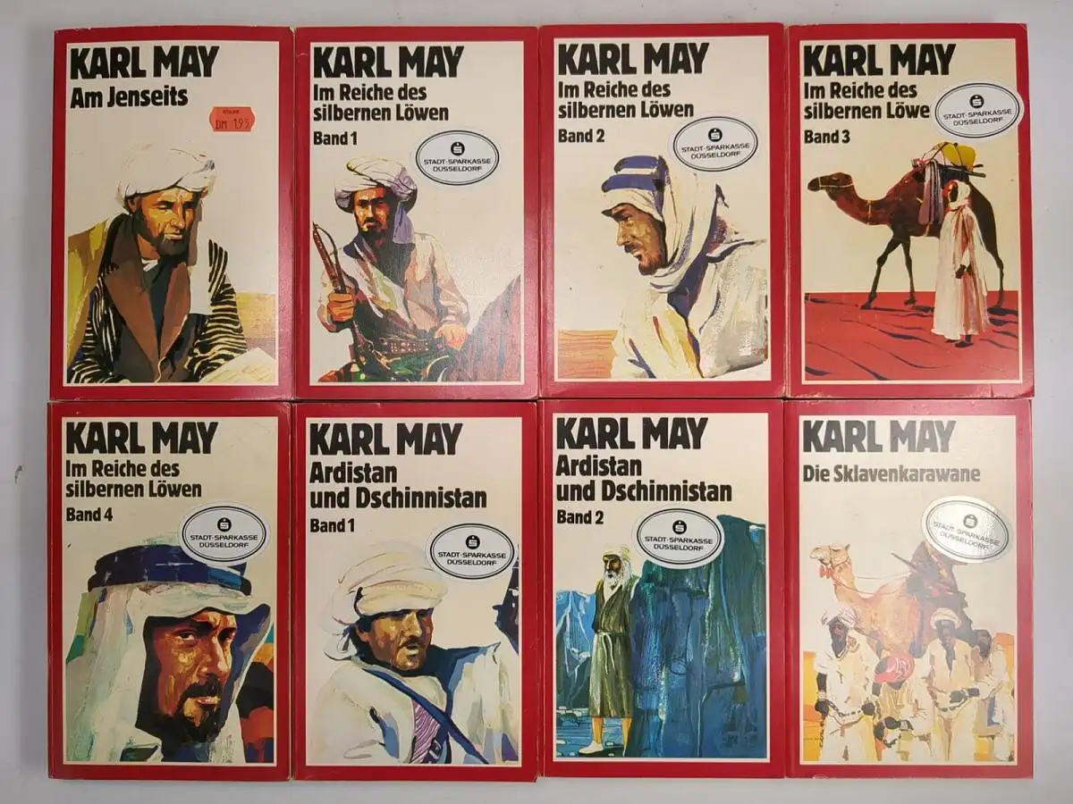 34 Bücher aus Karl May Werke in 74 Bänden, Pawlak, Abenteuer, Western, 34 Bände