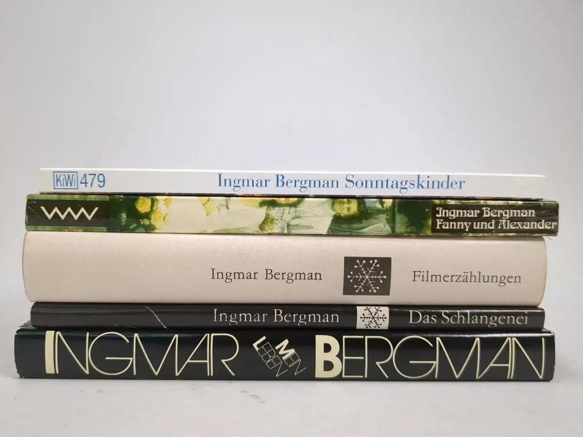 5 Bücher Ingmar Bergman: Mein Leben, Schlangenei, Filmerzählungen, Fanny und ...