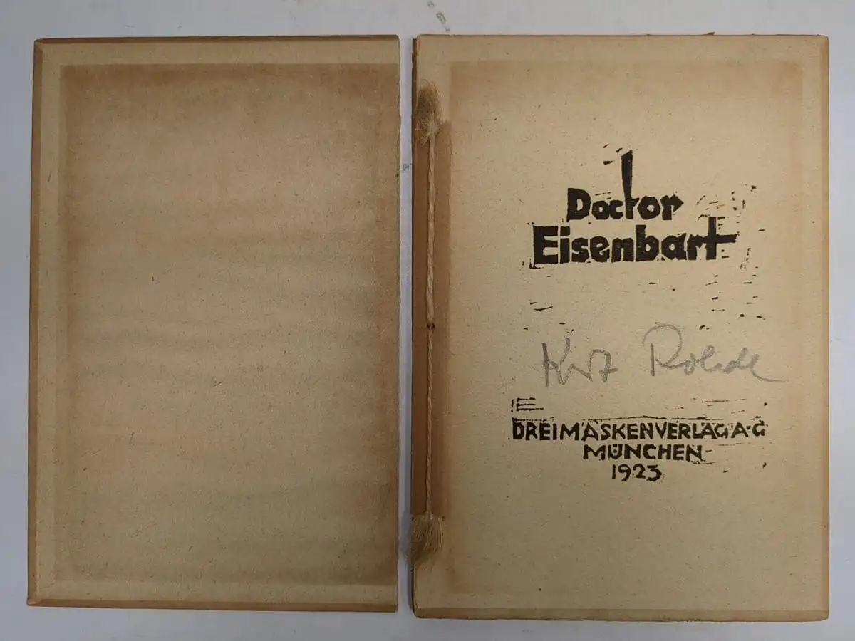 Buch: Doctor Eisenbart, anonym, 1923, Drei Masken, H. Holthoff & A. Rademacher