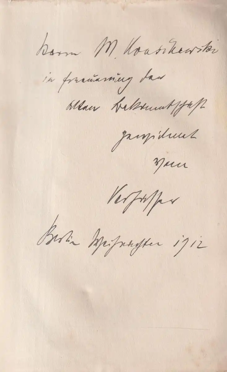 Buch: Das Theater als Geschäft. Max Epstein, 1911, Axel Juncker Vlg, mit Wimdung