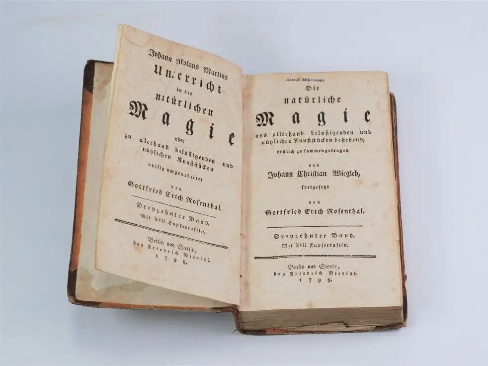 Buch: Die natürliche Magie. Band 13, Wiegleb, Johann Christian / Rosenthal, G. E