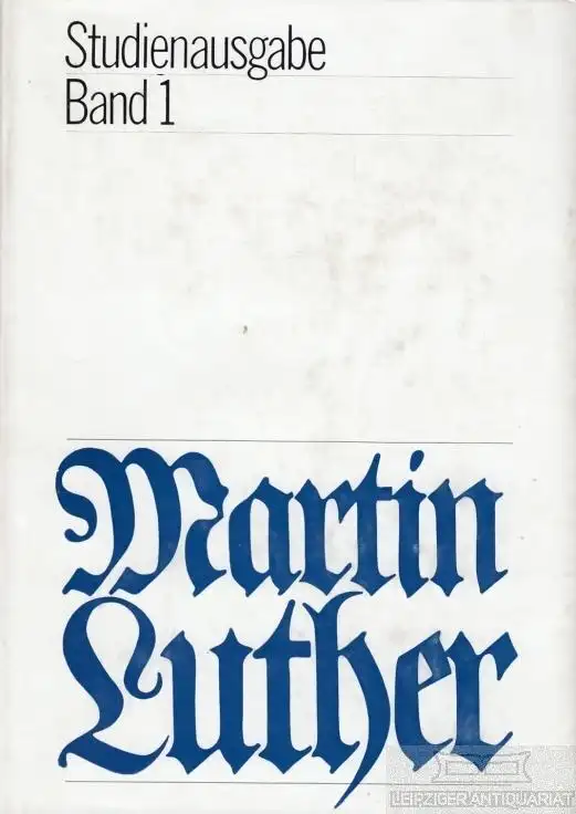 Buch: Studienausgabe, Luther, Martin. 1979, Evangelische Verlagsanstalt, Band 1