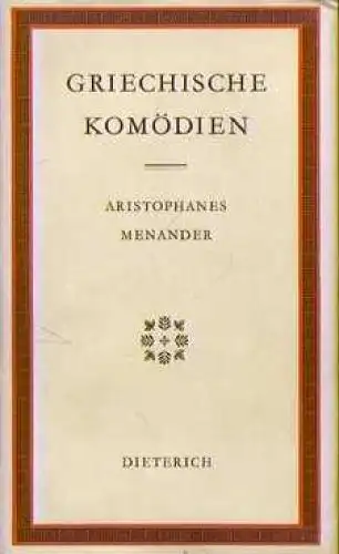 Sammlung Dieterich 277, Griechische Komödien, Rechenberg, Eberhard. 1966