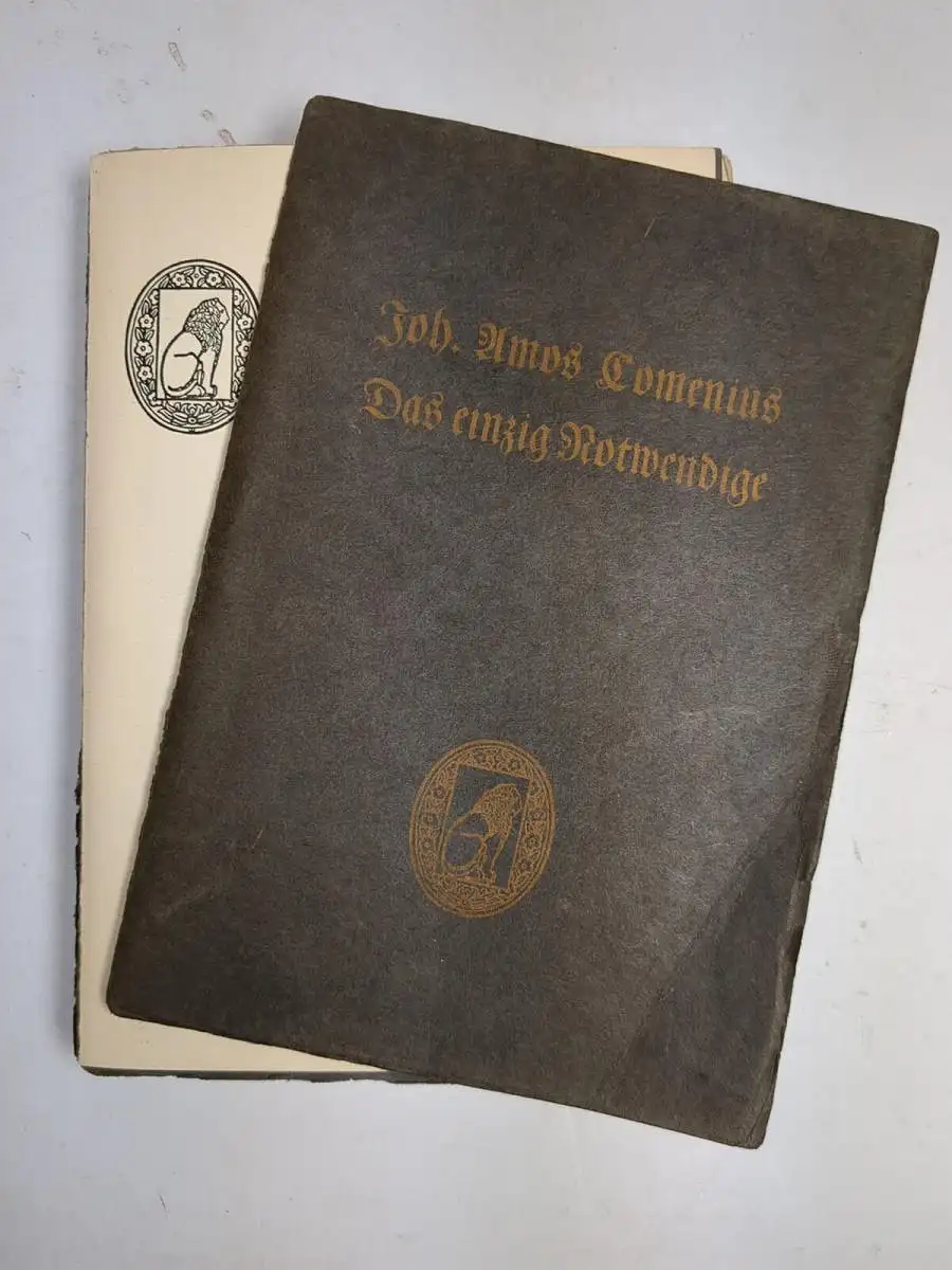 Buch: Das einzig Notwendige - Unum necessarium, J. A. Comenius, 1904, Diederichs