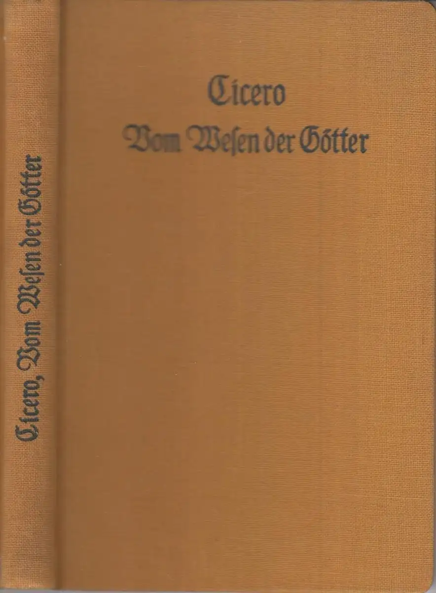 Buch: Vom Wesen der Götter, Cicero, Reclam, gebraucht, gut