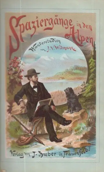 Buch: Spaziergänge in den Alpen, Widmann, J. V., 1885, J. Huber, guter Zustand