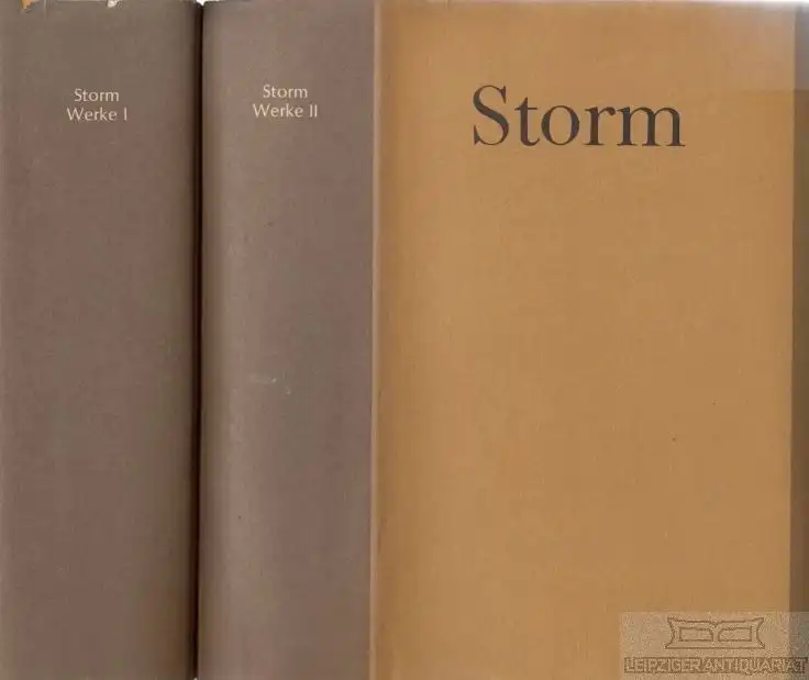 Buch: Werke in zwei Bänden, Storm, Theodor. 2 Bände, 1970, Buchclub Ex Libris
