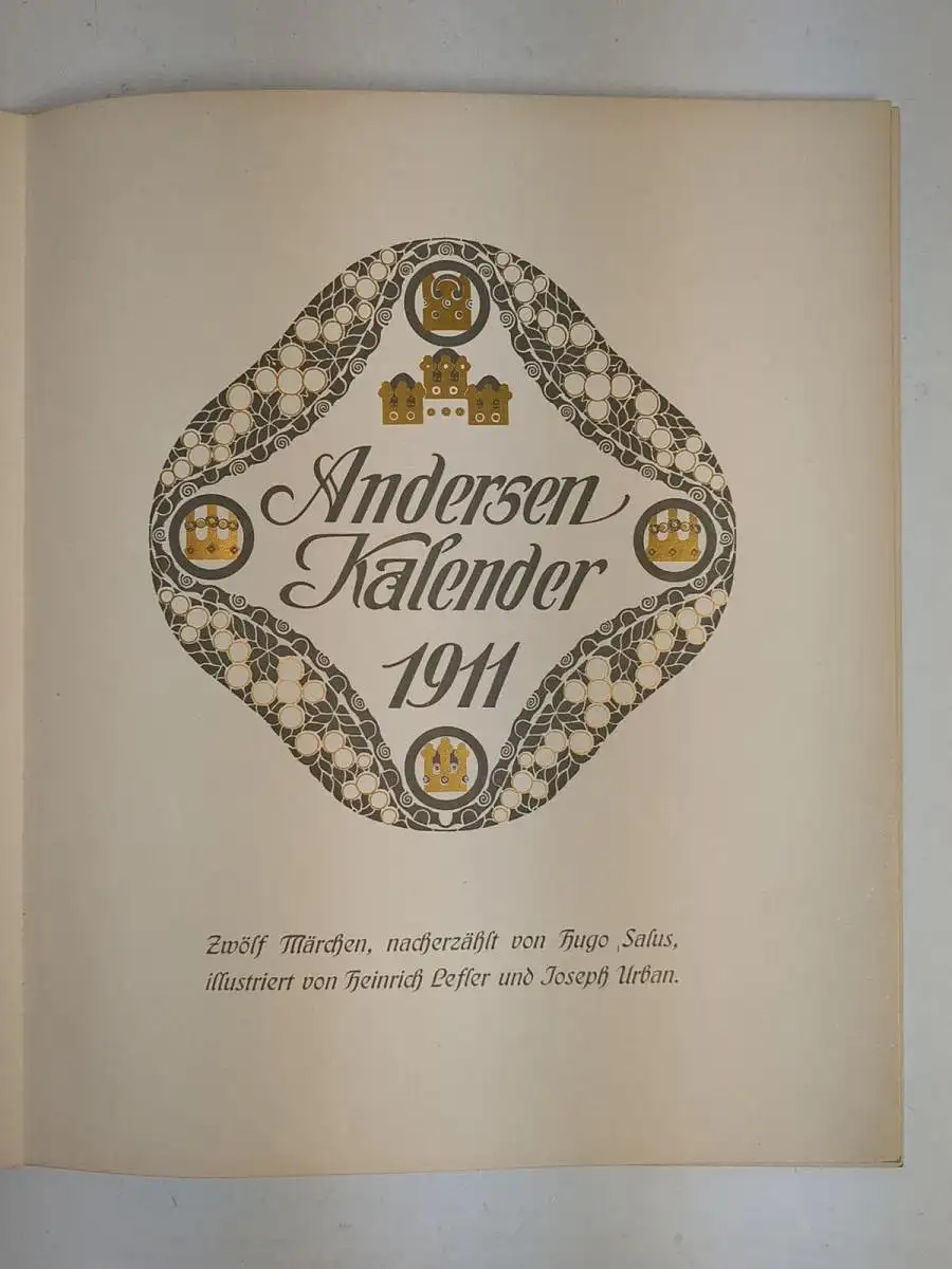 Buch: Andersen Kalender 1911, Märchen, Hugo Salus, H. Lefler, J. Urban, M. Munk