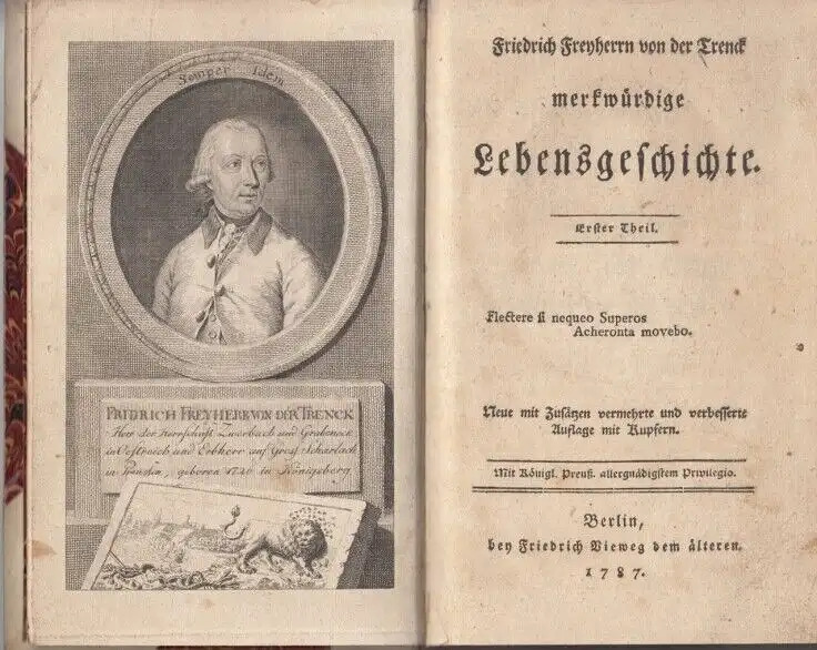 Buch: Friedrich Freyherrn von der Trenck merkwürdige Lebensgeschichte... Trenck