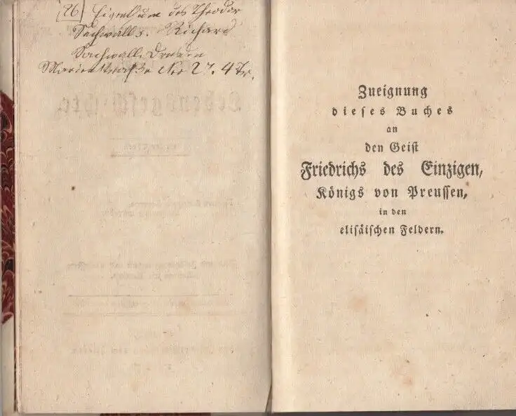 Buch: Friedrich Freyherrn von der Trenck merkwürdige Lebensgeschichte... Trenck