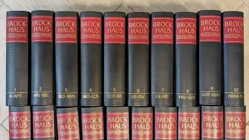 Buch: Brockhaus Enzyklopädie in vierundzwanzig Bänden (1-28 +30), 1986, 29 Bände