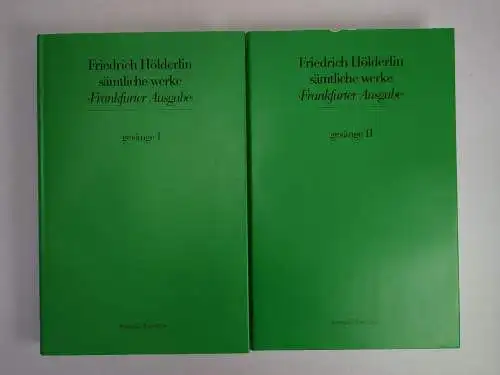 Buch: Hölderlin, Sämtliche Werke Frankfurter Ausgabe 7+8 Gesänge, Roter Stern