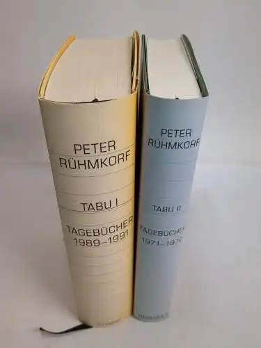 Buch: Tabu I+2, Tagebücher 1971-1991, Rühmkorf, Peter. Rowohlt Verlag, 2 Bände