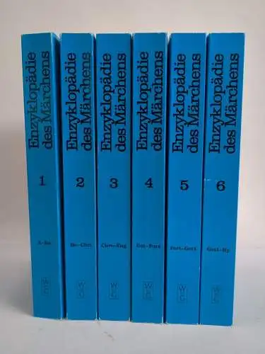 Buch: Enzyklopädie des Märchens 1-6, Kurt Ranke, 1999, W. de Gruyter, 6 Bände