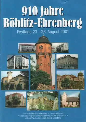 Heft: 910 Jahre Böhlitz-Ehrenberg, 2001, gebraucht, gut