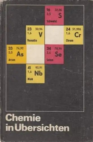 Buch: Chemie in Übersichten, Sommer, Klaus. 1982, Volk und Wissen