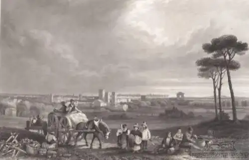 Montpellier. aus Meyers Universum, Stahlstich. Kunstgrafik, 1850, gebrauc 265879