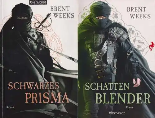 2 Bücher Brent Weeks: Licht-Reihe 1+3 - Schwarzes Prisma, Schattenblender