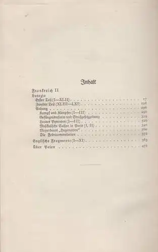 Buch: Sämtliche Werke, Band 7. Heine, Heinrich, 1923, Rösl & Cie. Verlag