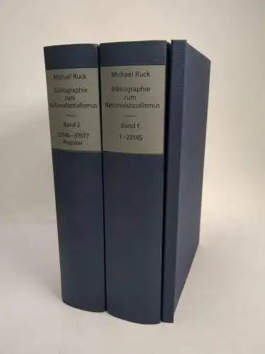 Buch: Bibliographie zum Nationalsozialismus, 2 Bände + CD-Rom, Michael Ruck, WBG