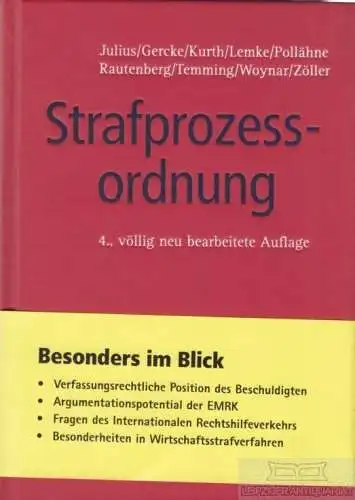 Buch: Strafprozessordnung, Julius, Karl-Peter u.a. Heidelberger Kommentar, 2009