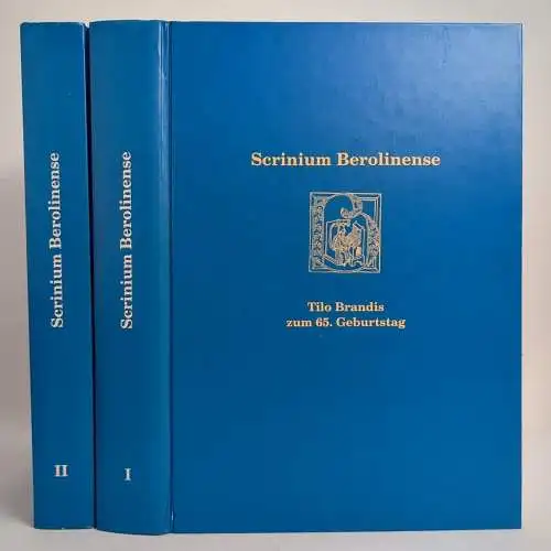 Buch: Scrinium Berolinense, Tilo Brandis zum 65. Geburtstag, 2 Bände mit CD-ROM