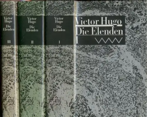 Buch: Die Elenden, Hugo, Victor. 3 Bände, 1993, Verlag Volk und Welt